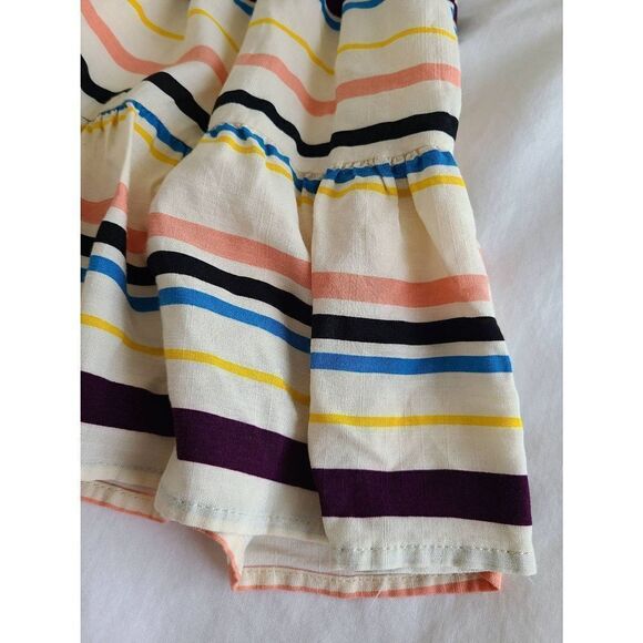 Anthropologie Lost + Wander Womens Striped Patti Puff Fit & Flare Dress Small - Picture 3 of 8